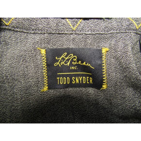 L.L. Bean x Todd Snyder Organic Cotton Flannel Shirt Men’s S Plaid Elbow Patch - Picture 6 of 8